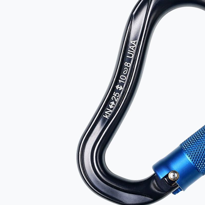 Ocun Eagle HMS Dreifach-Karabiner in Anthrazit 4