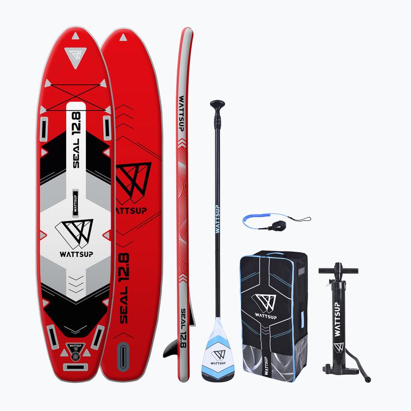 WATTSUP Seal 12'8" SUP Brett rot PB-WSEA128