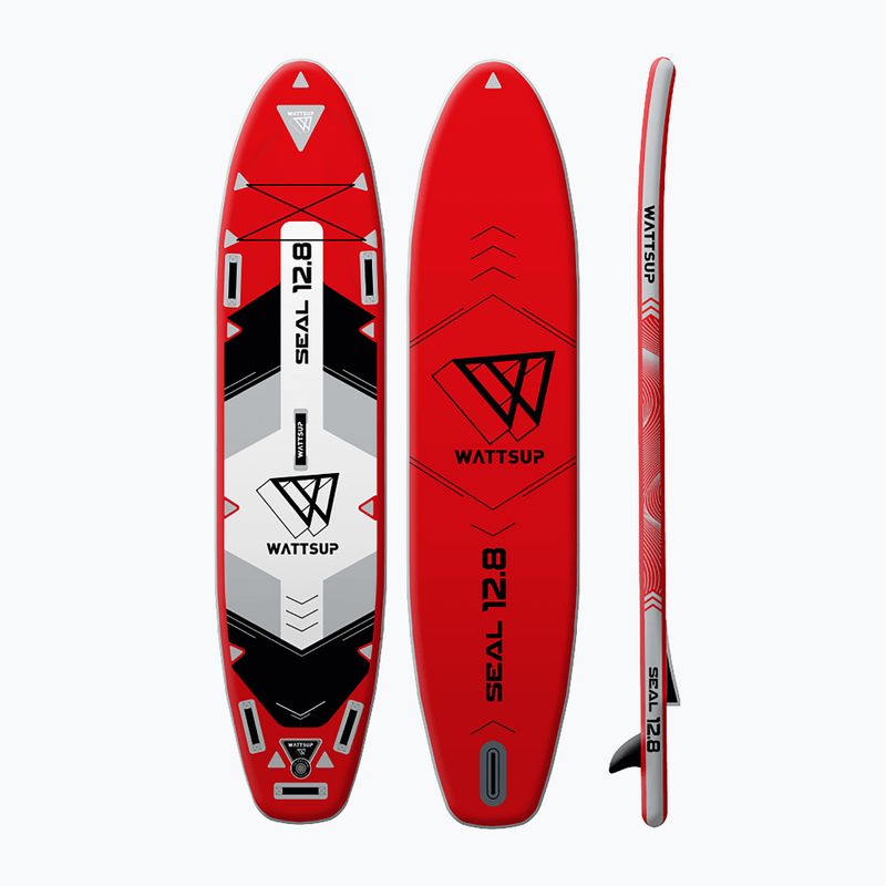WATTSUP Seal 12'8" SUP Brett rot PB-WSEA128 2