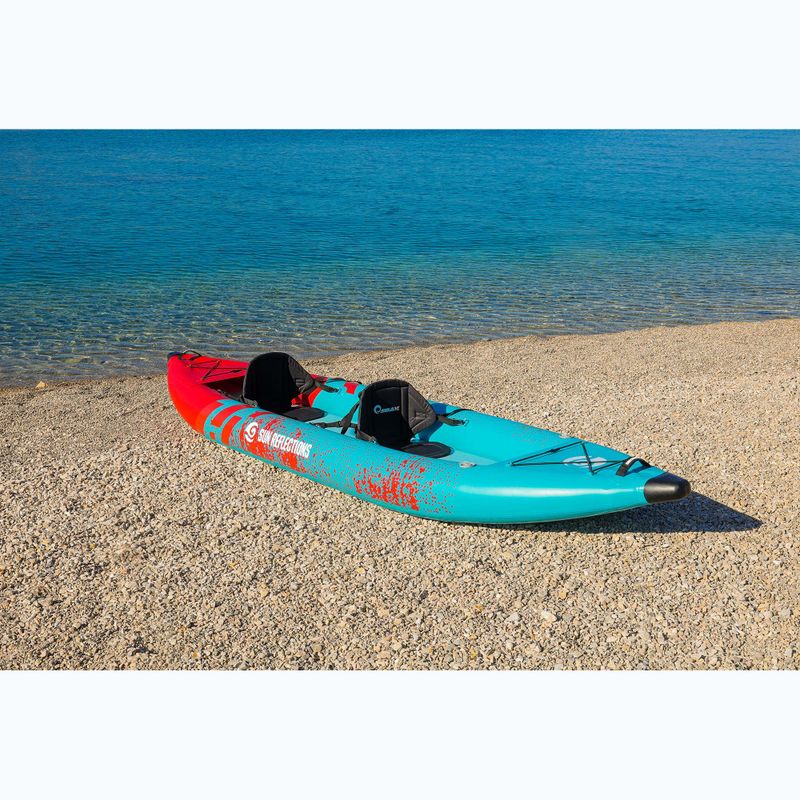 Aufblasbares 2-Personen-Kajak Sun Reflections Tube blue/red 4