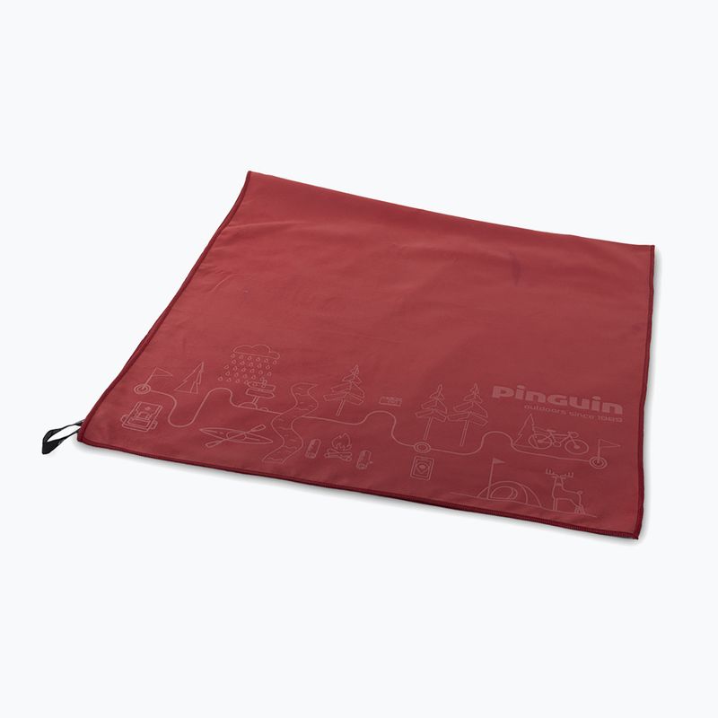 Schnelltrocknendes Handtuch Pinguin Micro Towel Map L red