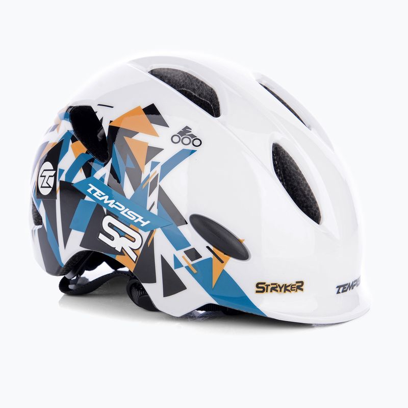 Kinderhelm Tempish Stryker white/blue 8