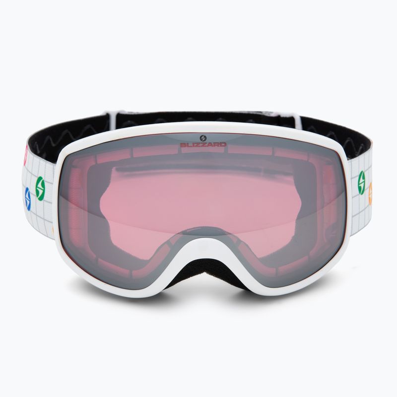 Kinder-Skibrille Blizzard 963 DAO shiny white/pink/silver mirror 2