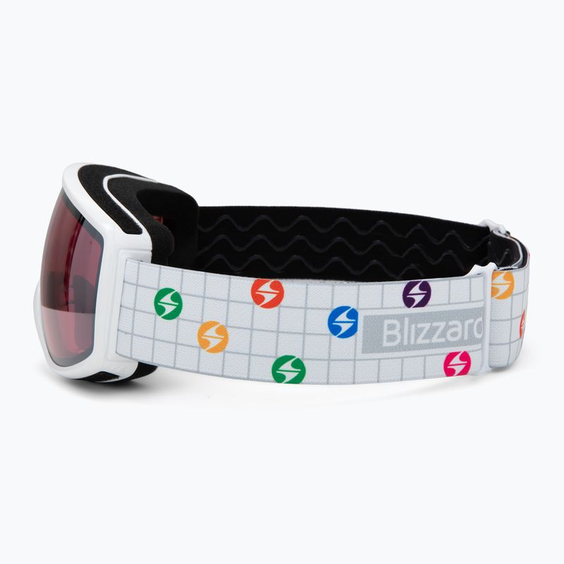 Kinder-Skibrille Blizzard 963 DAO shiny white/pink/silver mirror 4