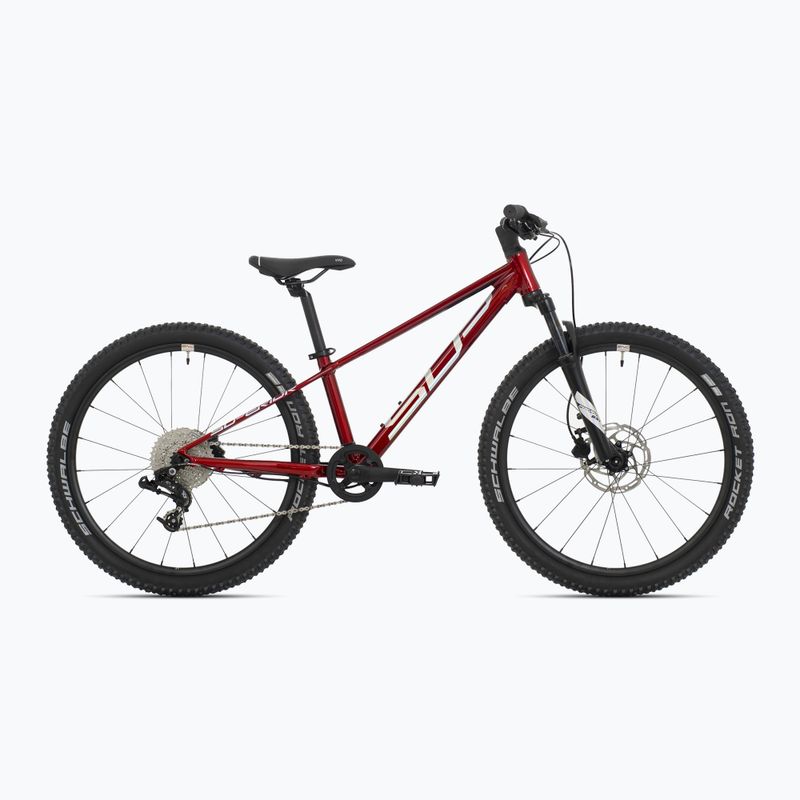 Superior Team 24 gloss dark red/hologram chrome Kinderfahrrad