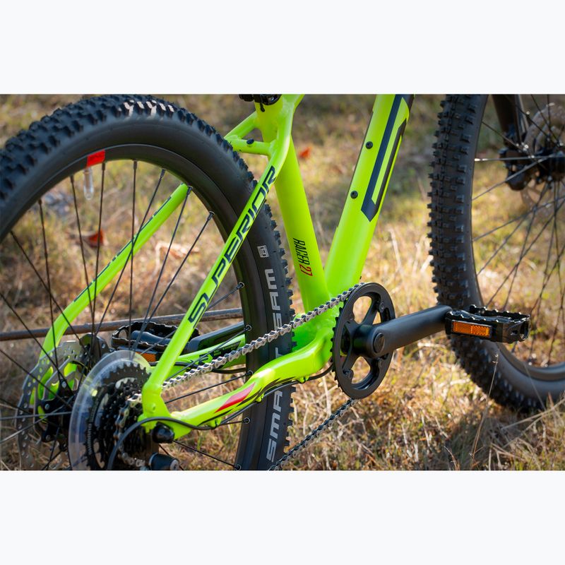 Kinderfahrrad Superior RACER XC 27 DB matt lime/rot 8