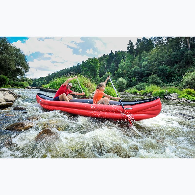 Gumotex Scout Standard rot 3-Personen aufblasbares Kajak 9