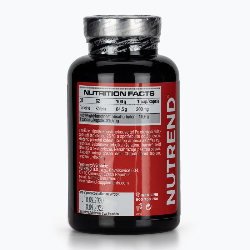 Koffein Nutrend Koffein 60 Kapseln VR-090-60-XX 2