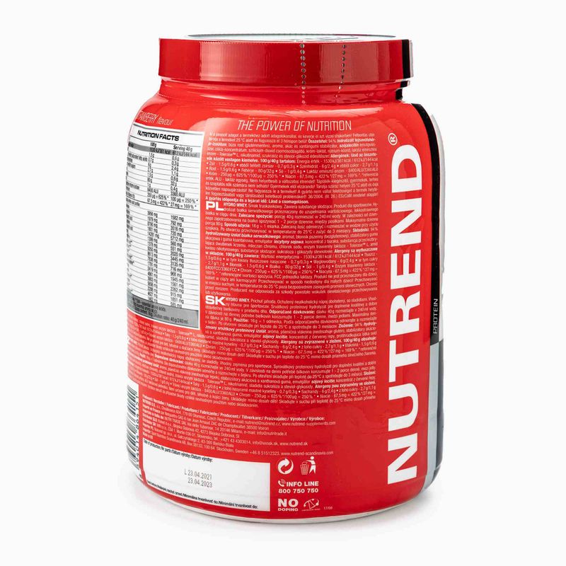 Molke Nutrend Hydro 800g Erdbeere VS-074-800-JH 2