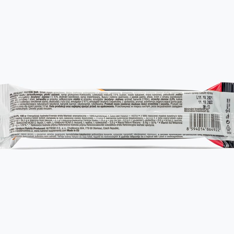 Nutrend Excelent Protein Bar 85g Erdnussbutter VM-025-85-AM 2