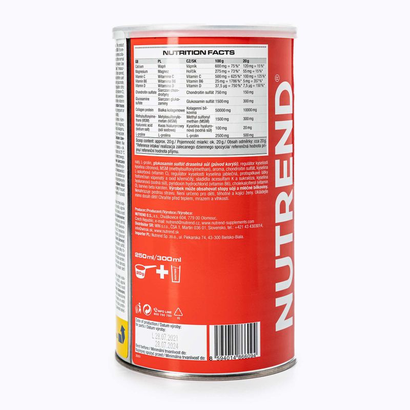 Flexit Drink Nutrend 600g Gelenkregeneration Zitrone VS-015-600-CI 2
