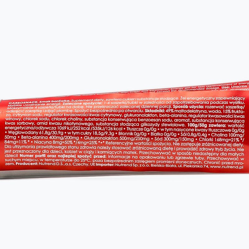 Nutrend Carbosnack Energie-Gel Tube 50g Heidelbeere VG-001-50-BO-de 2