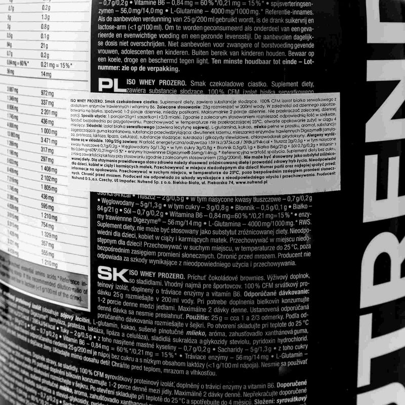 Molke Nutrend Iso Prozero Schokoladenkuchen VS-102-500-ČOB 3