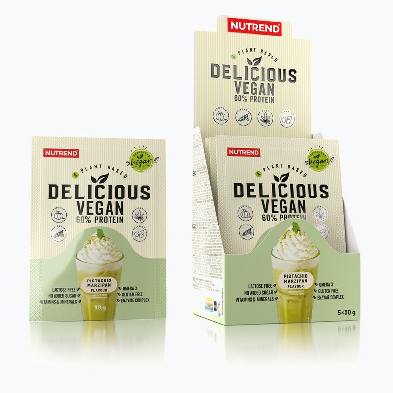 Nutrend Köstlicher Veganer Protein Shake 5x30g Pistazie-Marzipan VS-105-150-PIMC