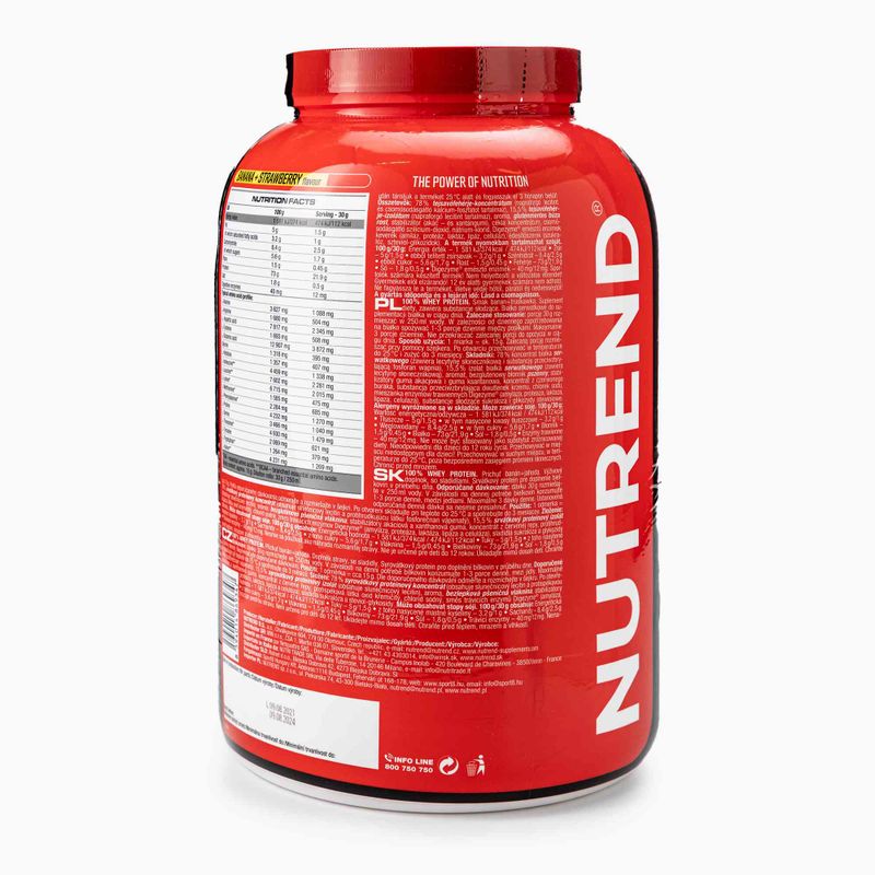 Molke Nutrend 100% Protein 2.25kg Banane-Erdbeere VS-032-2250-BAJH 2