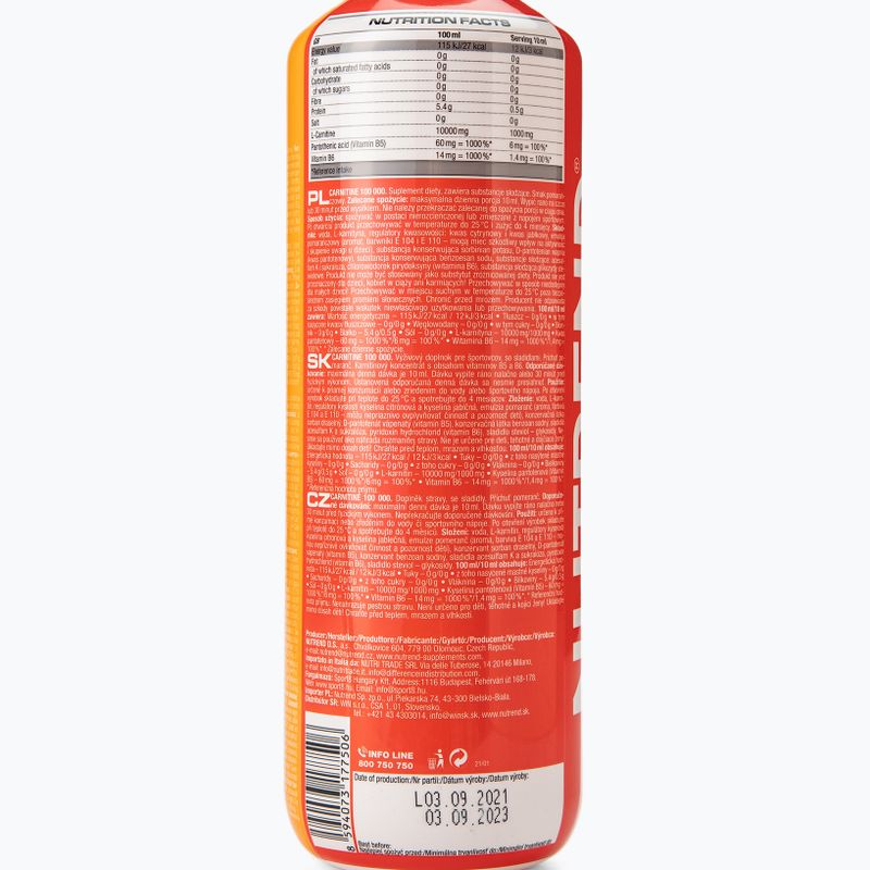 L-Carnitin Carnitin 100 000 Nutrend Fettverbrenner 1l orange VT-069-1000-PO 2