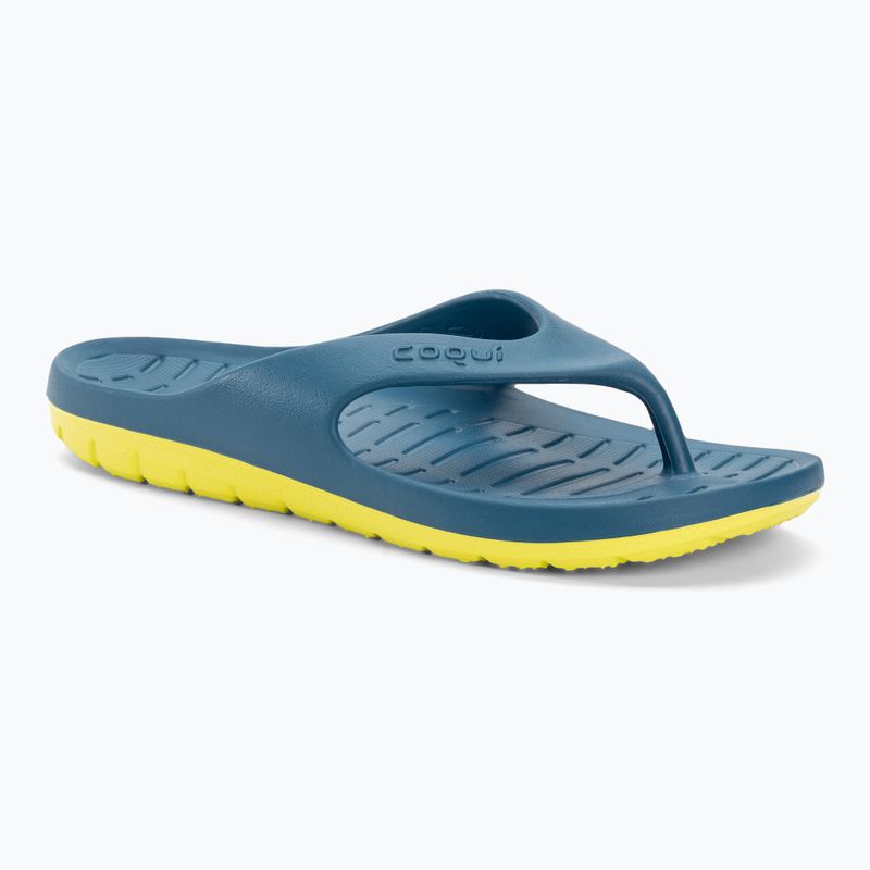 Herren Coqui Zucco niagara blau/zitrus Pantoletten
