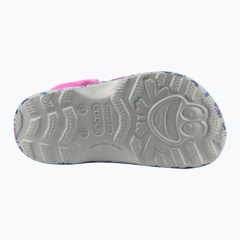Coqui Little Frog mid.grey/fuchsia love/amulet Kindersandalen 11