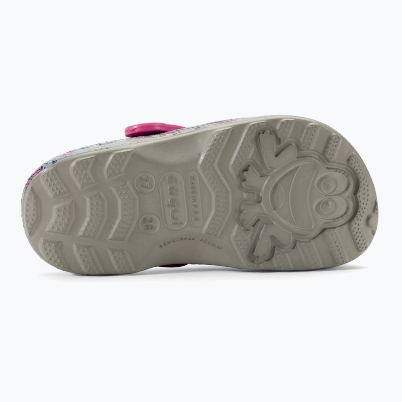 Coqui Little Frog mid.grey/fuchsia love/amulet Kindersandalen 6