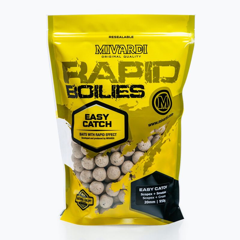 MIVARDI Rapid Boilies Easy Catch Scopex + Cream 950 g Eiweißkugeln