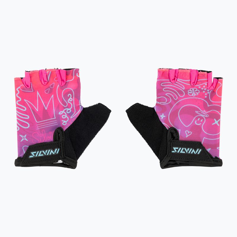 Fahrradhandschuhe Kinder SILVINI Punta schwarz-rosa 3119-CA1438/8911