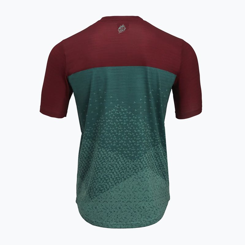 Radtrikot Herren SILVINI Denno dunkelrot-grün 3121-MD183/92432 2