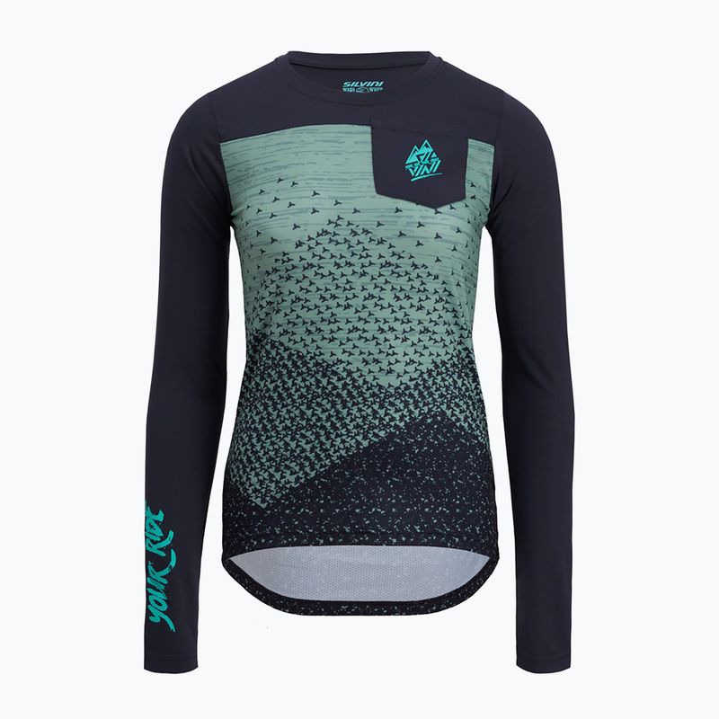 Radtrikot Damen SILVINI Ella schwarz-grün 3122-WD236/32411