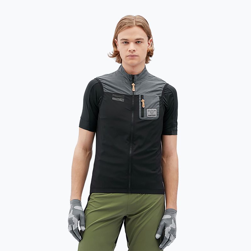 Fahrradjacke Herren SILVINI Cairo schwarz-grau 3123-MJ2217/12122