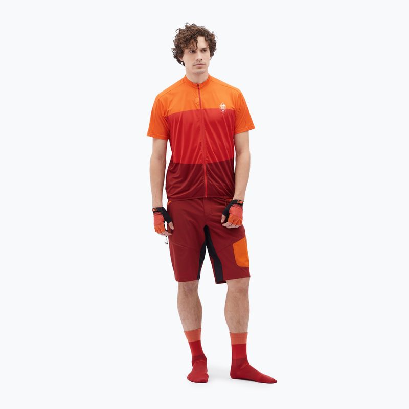 Fahrrad Shorts Herren SILVINI Rango Pro merlot/orange 2