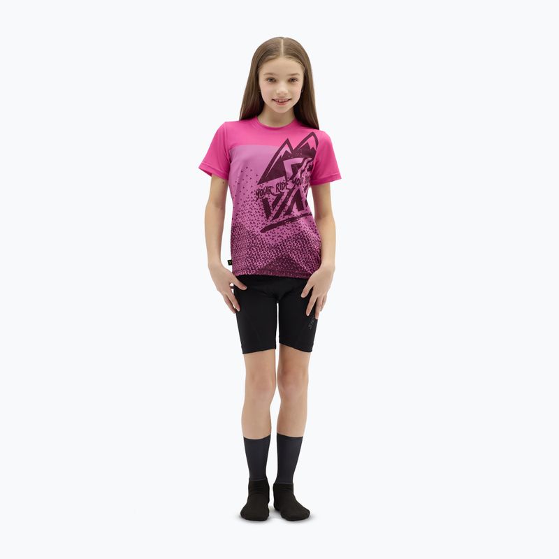 SILVINI Kinder-Radtrikot Denni pflaume/rosa 2