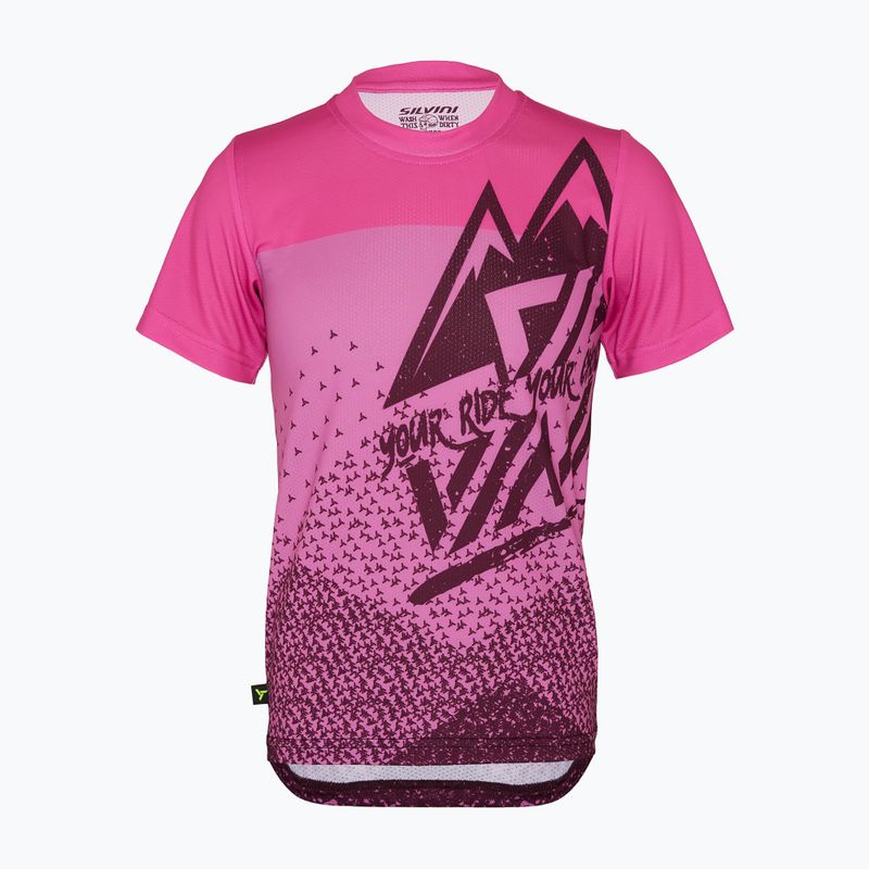 SILVINI Kinder-Radtrikot Denni pflaume/rosa 5