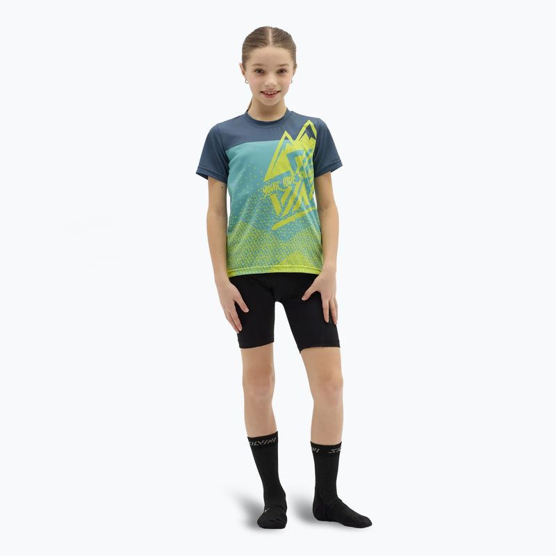 SILVINI Kinder-Radtrikot Denni neon/blau 2