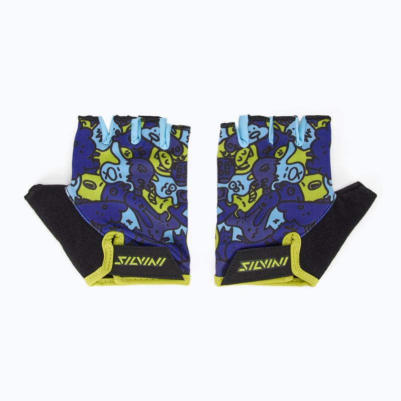 SILVINI Kinder-Radhandschuhe Locri blau/neon 2