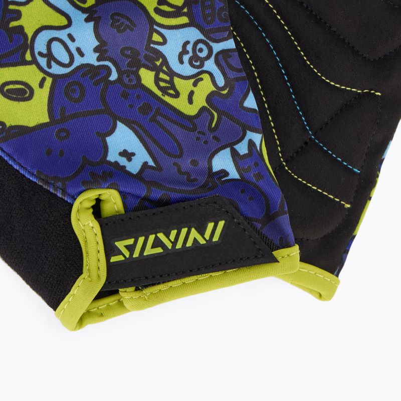 SILVINI Kinder-Radhandschuhe Locri blau/neon 4