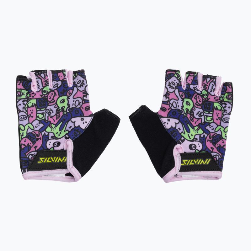 SILVINI Locri blush/grün Fahrradhandschuhe für Kinder 2