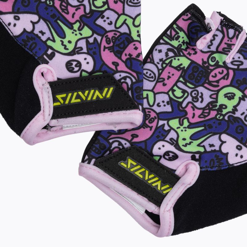 SILVINI Locri blush/grün Fahrradhandschuhe für Kinder 4