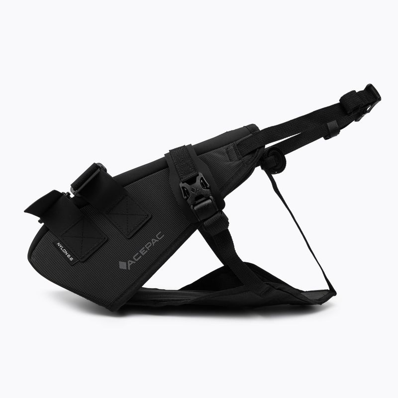 Unter Sattel Gurtzeug für Fahrradtasche Acepac schwarz 143004 2