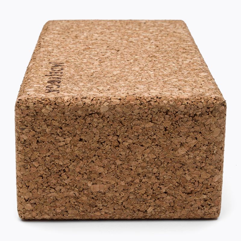 JadeYoga Korkblock Klein hellbraun CYBS Yogawürfel 2