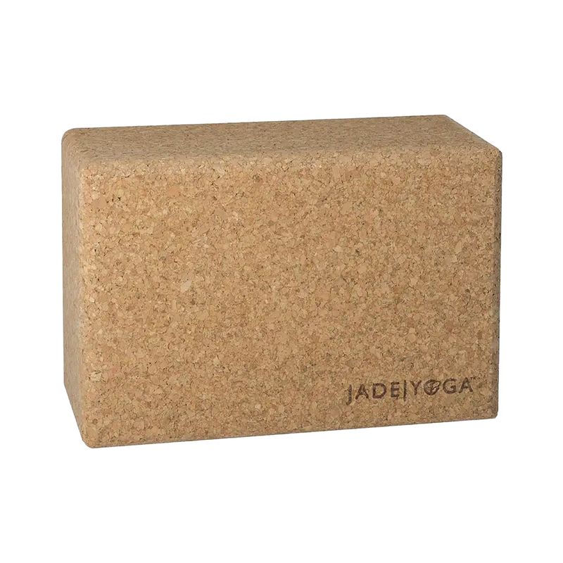 JadeYoga Korkblock Klein hellbraun CYBS Yogawürfel 9