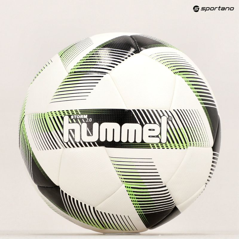 Hummel Storm 2.0 FB Fußball weiß/schwarz/grün Größe 5