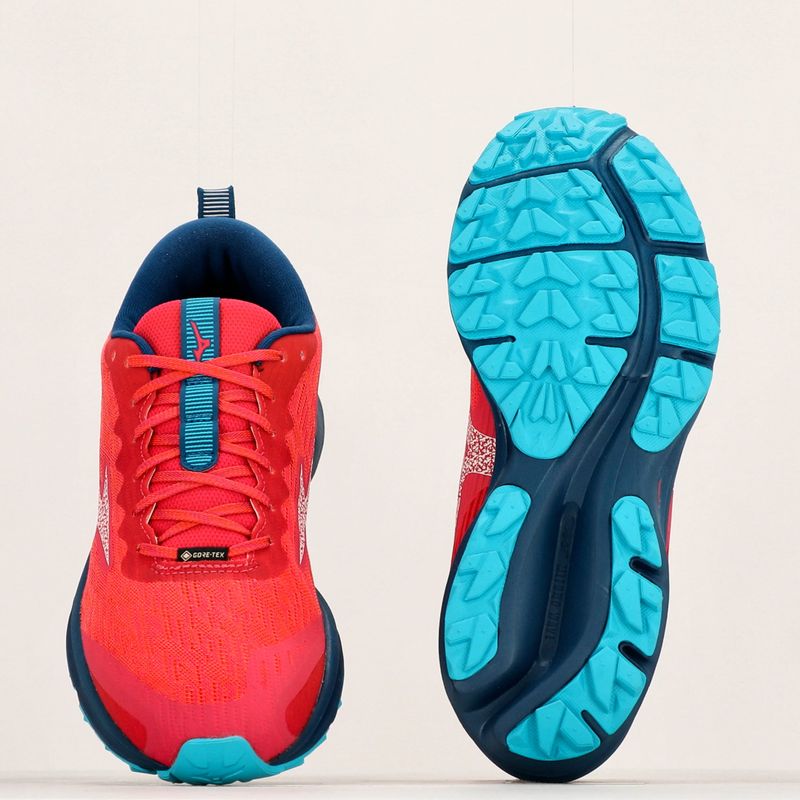 Damen Laufschuhe Mizuno Wave Rider GTX jazyy/blau opal/bluebird 16