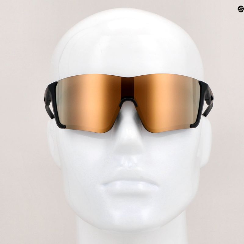 Red Bull Spect Backra Mattschwarz/Rauch mit Goldspiegel Radbrille 9