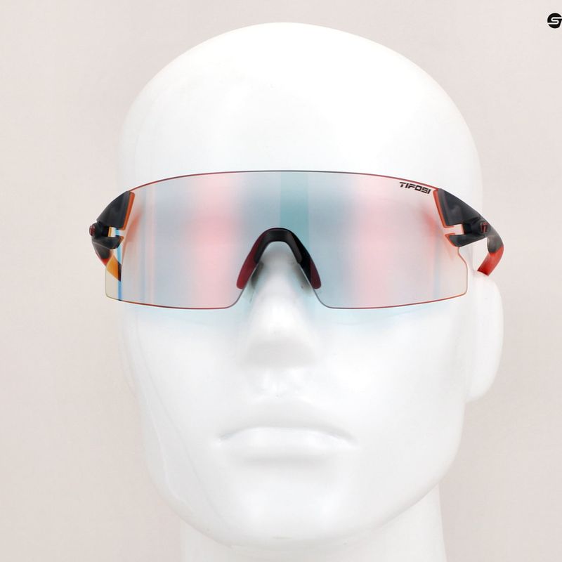 Tifosi Rail Xc Clarion Fototec satin vapor/clarion red photochromic Fahrradbrille 9