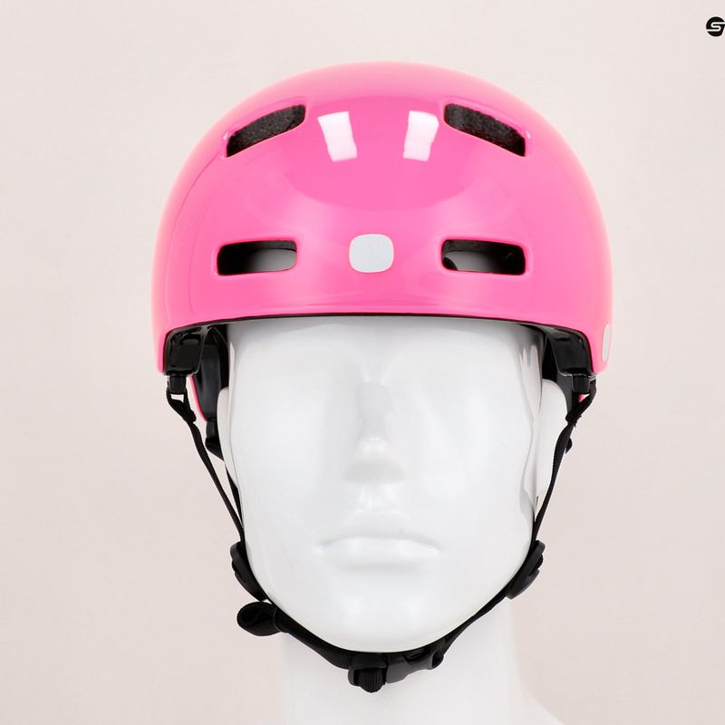 Kinder Fahrradhelm POC Pocito Crane MIPS fluoreszierend rosa 9