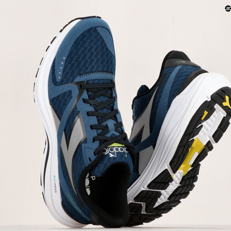 Herren Laufschuhe Diadora Mythos Blushield 8 Vortice blau opal/silber dd/weiß 18