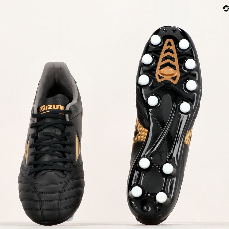 Herren Fußballschuhe Mizuno Morelia Neo IV Pro MD schwarz/gold/schwarz 13