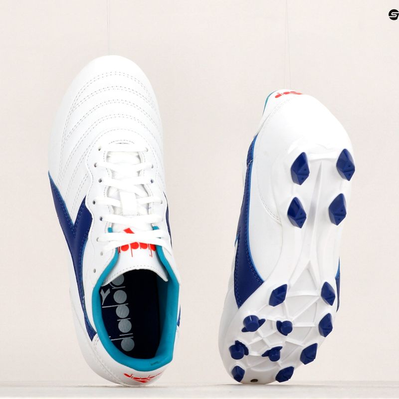 Kinder Fußballschuhe Diadora Brasil 2 R LPU JR weiß/navy 12