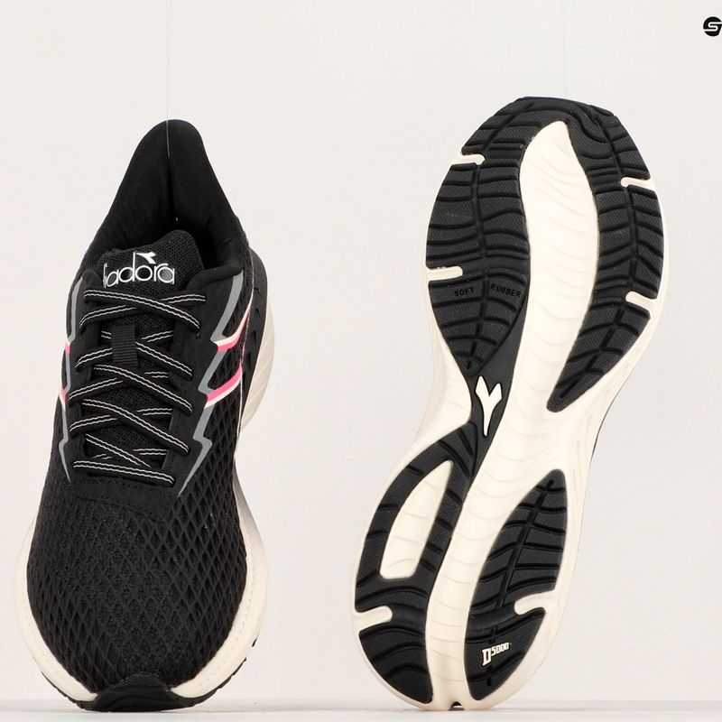Damen Laufschuhe Diadora Strada Schwarz/Flüsterweiß 19