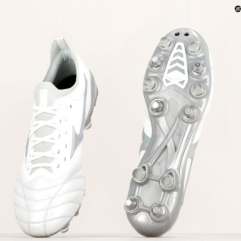 Mizuno Morelia Neo III Beta JMP Fußballschuhe weiß/hologramm/cool grau 3c 12