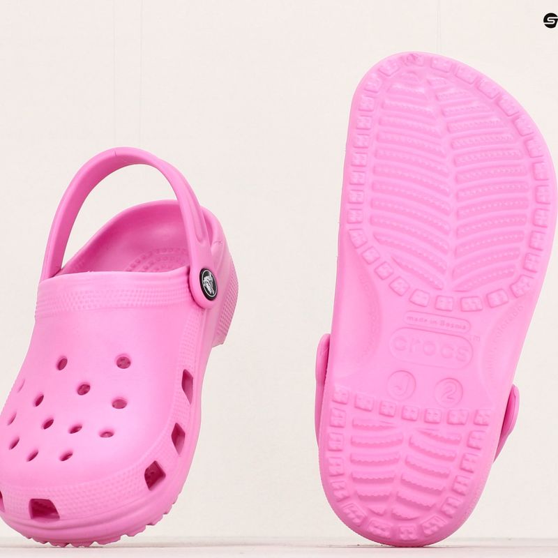 Crocs Classic Clog Kinder Pantoletten taffy rosa 13